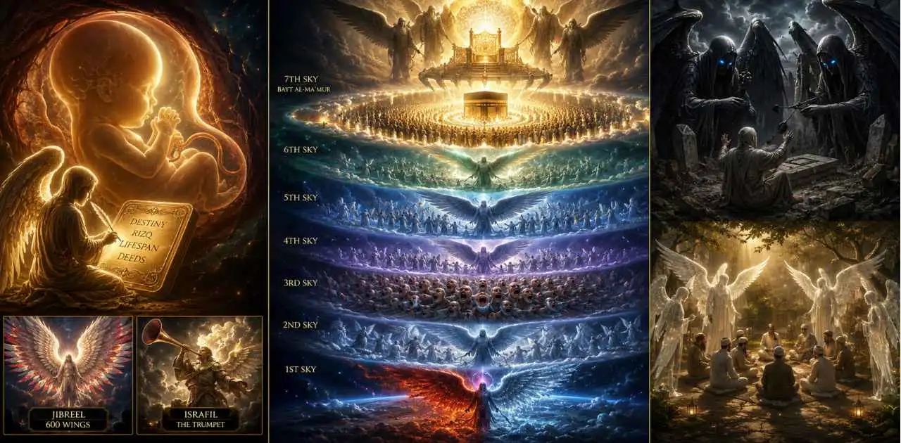 Angels between paradise and hell Angels in Islam