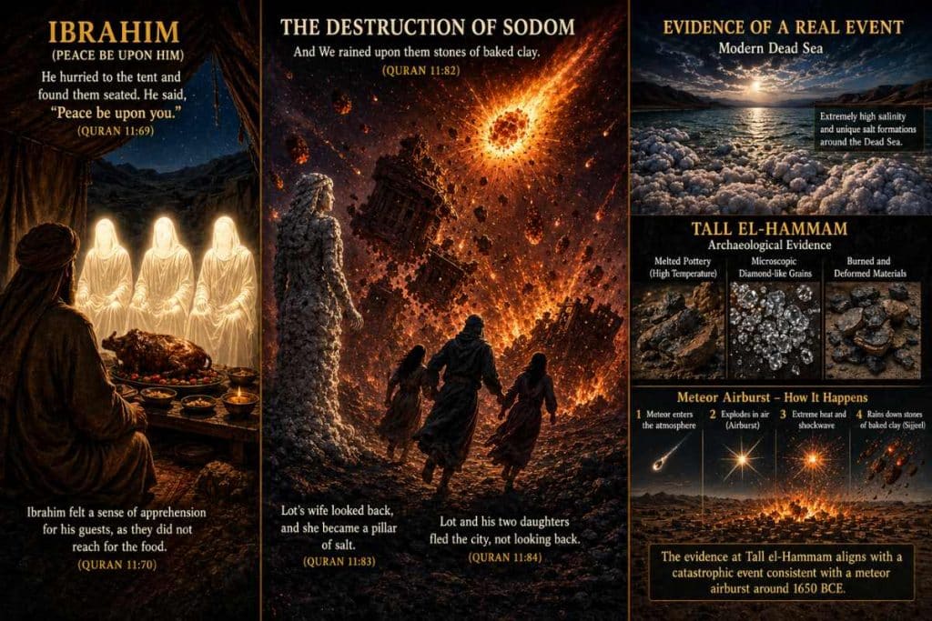 The destruction of Sodom and evidence